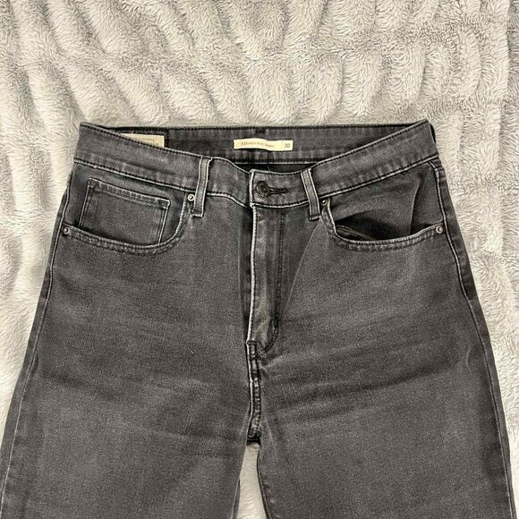 Levis Jeans Women 30 High Rise Skinny Black Stretch Denim Premium Fit Streetwear - Picture 3 of 11